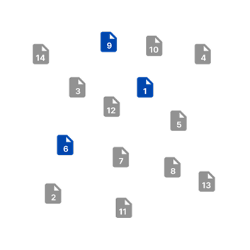 Cross-comparing repeatedly within one set of files.